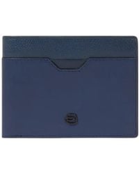 Piquadro - Blaue Brieftasche - Lyst