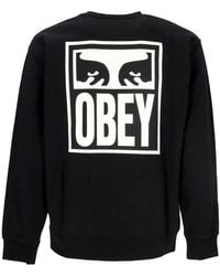 Obey - Eyes Icon 2 Crew Premium French Terry Lightweight Crewneck Sweatshirt - Lyst
