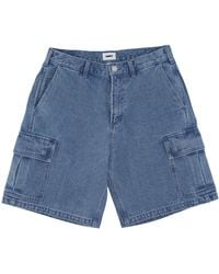 Obey - Bigwig Baggy Denim Cargo Short Jeans Pour Hommes Clair - Lyst