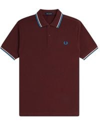 Fred Perry - T-Shirts Et Polo Bordeaux - Lyst