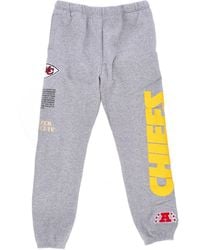 Mitchell &amp; Ness - Fleece Trainingsbroek Voor Nfl Team Origins Fleecebroek Kanchi Grijs Gemeleerd - Lyst