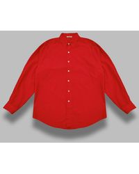 AURALEE - Super Fina Camisa De Cesped Algodon - Lyst