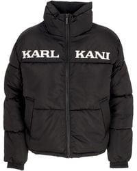Karlkani - W Retro Essential Puffer Jacket Damen Daunenjacke Schwarz - Lyst