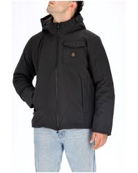 Refrigiwear - Hommes Polar Jacket 22Airm0G11600Xt24290000 Avec Capuche Zippee Reglable Sur Le Devant Et Poches Maxi - Lyst