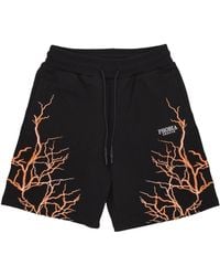 Phobia - Kurze Trainingshose Fur Herren, Lightning Shorts, Schwarz - Lyst