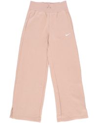 Nike - Pantalones De Chandal De Forro Polar Para Mujer W Sportswear Pantalon Ancho De Forro Polar Phoenix Canamo/Vela - Lyst