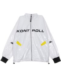 Kappa - Light Windbreaker Herenwindbreaker Wit/Geel/Zwart - Lyst