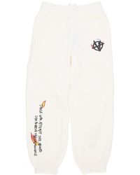 Acupuncture - Lichtgewicht Trainingsbroek Gevlamd Logo Broek Wit - Lyst