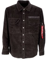 Alpha Industries - 'Long Sleeve Shirt Cord Overshirt Vintage - Lyst
