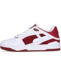PUMA - Herren-Halbschuh Slipstream Wildleder Fs Weib/Intensivrot - Lyst