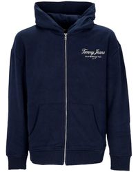 Tommy Hilfiger - Sudadera Ligera Con Capucha Y Cremallera Para Hombre Sudadera Con Capucha Relaxed Luxe - Lyst