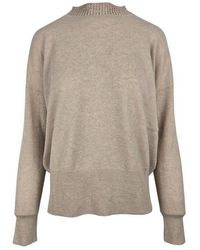 Anneclaire - Sweaters Sand - Lyst
