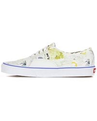 Vans - Authentieke Lage Herenschoen (Otw Gallery) Met All-Over Print/Mist - Lyst