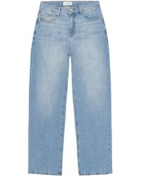 Les Deux - Roi Washed Denim Straight Leg Jeans - Lyst