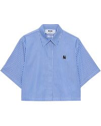 MSGM - Overhemden Blauw/Wit - Lyst