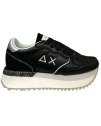 Sun 68 - Big Ally Leather Sneakers - Lyst