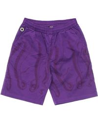 Octopus - Outline Jogger Short Herren Kurze Hose Lila - Lyst