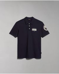 Napapijri - Polo Mann E-Amundsen Np0A4H6A 176 Marineblau - Lyst