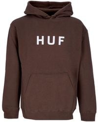 Huf - Essentials Og Logo Sudadera Con Capucha Para Hombre P/O Sudadera Con Capucha Chocolate - Lyst
