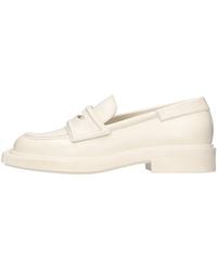 3Juin - Leather Moccasin Flats - Lyst