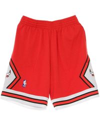 Mitchell &amp; Ness - Short De Basket-Ball Pour Hommes Nba Swingman Short Hardwood Classics 1997-98 Chibul Road Couleurs Originales De L'Equipe - Lyst