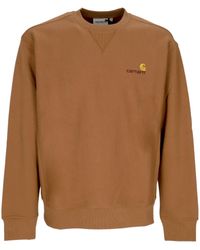 Carhartt - American Script Sweat Crew Neck Sweatshirt - Lyst