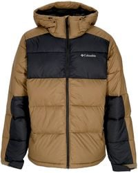 Columbia - Mannen Down Jacket Pike Lake Ii Hooded Jacket Delta Zwart - Lyst