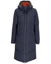 Iriedaily - Langer Paddie-Mantel, Schwarze Damen-Daunenjacke - Lyst