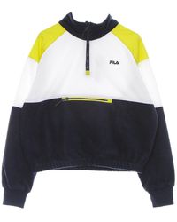 Fila - Yvonne Damen-Sweatshirt Mit Hohem Kragen Und Halbem Reibverschluss Aus Fleece - Lyst
