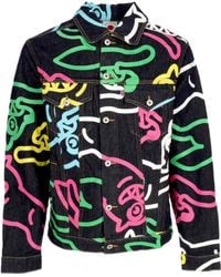 ICECREAM - Jeans Running Dog Denim Jacket/Multiple - Lyst
