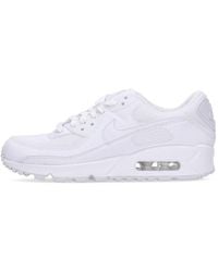 Nike - Zapatillas Bajas Mujer W Air Max 90 Blanco/Blanco - Lyst