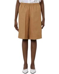 MEIMEIJ - Soft Bermuda With Elastic Waist - Lyst