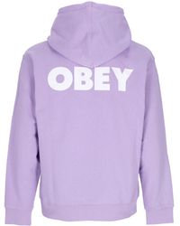 Obey - Lightweight Hooded Sweatshirt Bold Hood Premium French Terry Digital - Lyst