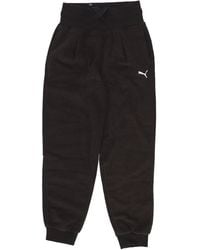 PUMA - Fleece Trainingspak Damesbroek Met Winterklare Broek Met Hoge Taille, Zwart - Lyst