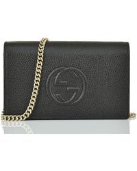 Gucci - Soho Handtasche Schwarz Damen Leder Cellarius Mod. 598211 A7M0G 1000 - Lyst