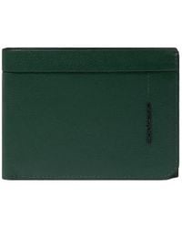 Piquadro - Geldborsen Mit Munzhalter Mann Pu257W137R-Ve Grun - Lyst