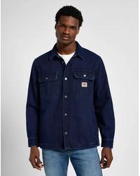 Lee Jeans - Jackets And Jackets 112355654 Medium Worn Wash - Lyst