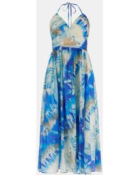 MARCIANO BY GUESS - Jurk Met Bloemen Print Vrouw Blauw - Lyst
