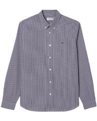 Lacoste - Camisas Azules - Lyst