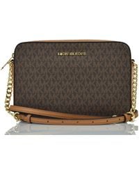 Michael Kors - Jet Set Item Tasche Braun Damen Saffiano Leder Mod. 35T8Gttc9L - Lyst