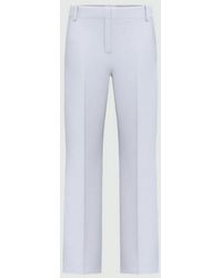 Marella - Pantalones En Twill Mujer Azul - Lyst