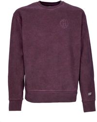 Huf - 12 Galaxies Faded Crewneck Sweat-Shirt A Col Rond Pour Hommes Vin - Lyst