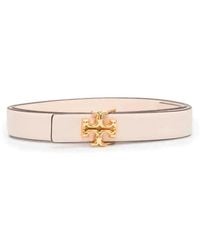 Tory Burch - Cinturones Blanco - Lyst