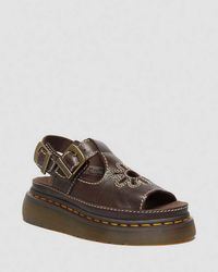 Dr. Martens - Dunnet Flower Full Grain Leather Sandals - Lyst