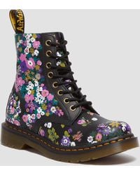 Dr. Martens - 1460 Pascal Vintage Floral Leather Lace Up Boots - Lyst
