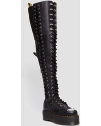 Dr. Martens - 28-eye Extreme Max Virginia Leather Knee High Boots - Lyst
