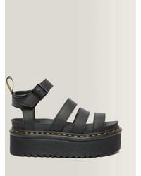 Dr. Martens - Blaire Quad Hydro Leather Platform Gladiator Sandals - Lyst
