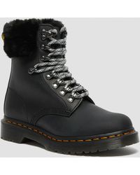 Dr. Martens - 1460 Serena Collar Faux Fur Lined Ankle Boots - Lyst