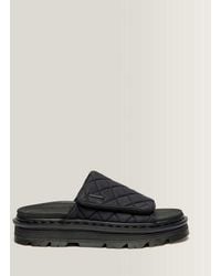 Dr. Martens - Zebzag Quilted Canvas Platform Slides - Lyst
