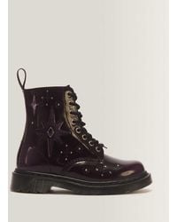 Dr. Martens - 1460 Pascal Whimsigoth Arcadia Leather & Velvet Lace Up Boots - Lyst